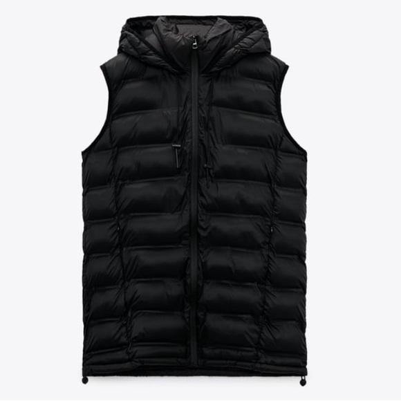 Zara water repellent puffer vest - Picture 1 of 14